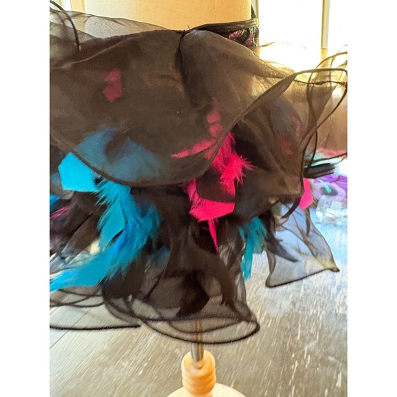 Kids Performance Dance Costume Marcia Active Wear Leotard Tutu Feathers M - Picture 5 of 10